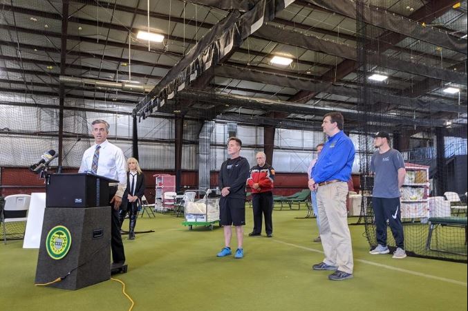 Newtown Athletic Club Becomes a Field Facility for Local Hospitals During the COVID-19 Crisis